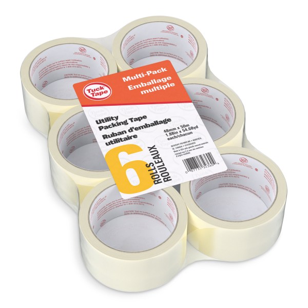 6pk Utility Packing Tape